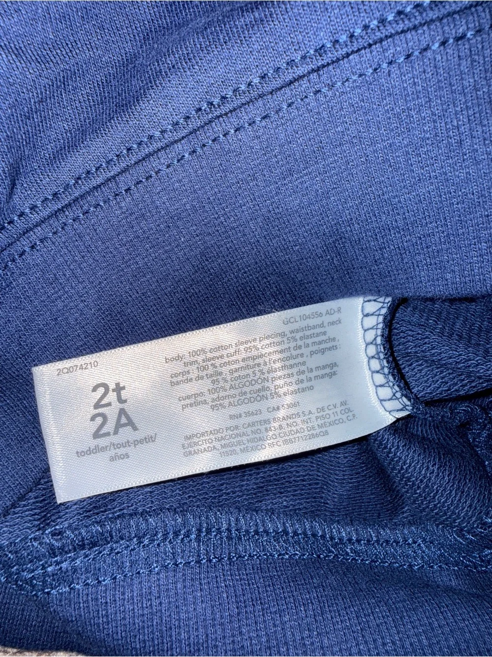 Carter’s Navy & Light Blue Little Champ Sweatshirt and Jogger Set